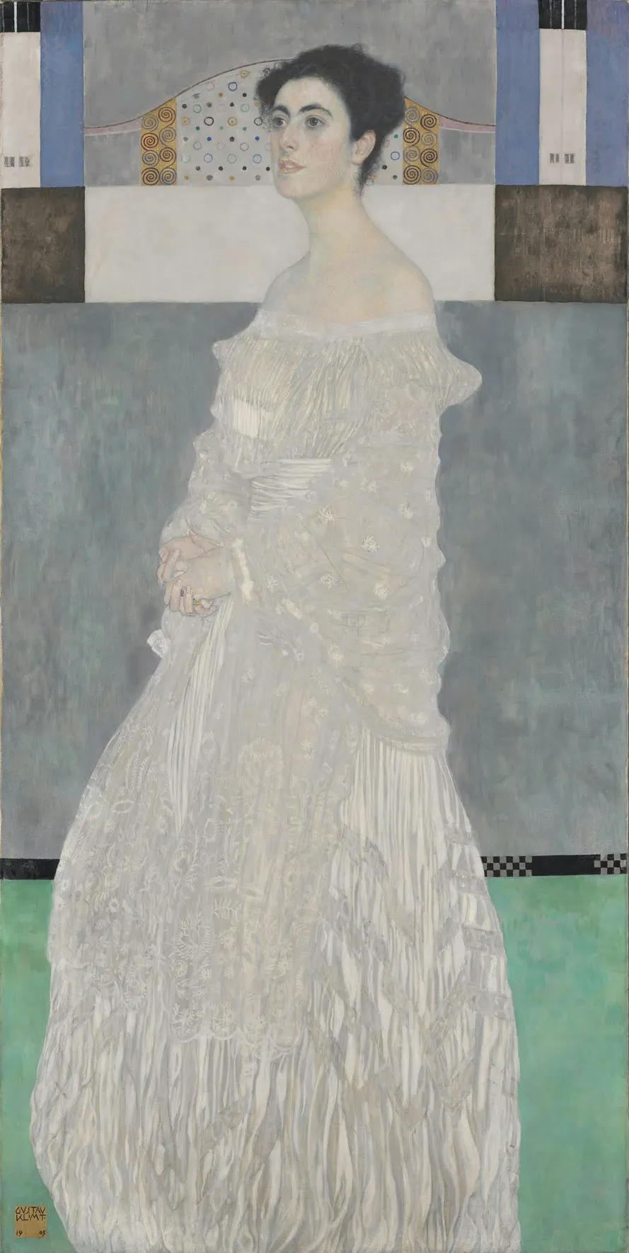 Gustav Klimt - Portrait of Margarethe Stonborough Wittgenstein Poster 1905 Gustav Klimt Portrait of Margarethe Stonborough Wittgenstein 1905 Poster PrintOvly