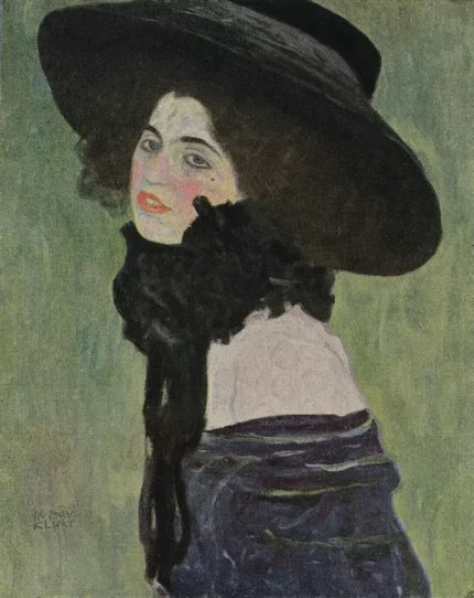 Gustav Klimt Portrait of a Girl 1905 Poster PrintOvly