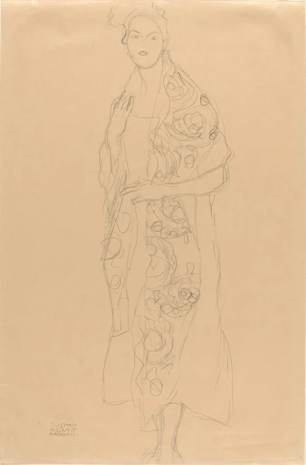 Gustav Klimt Portrait of a Woman C 1905 Poster PrintOvly