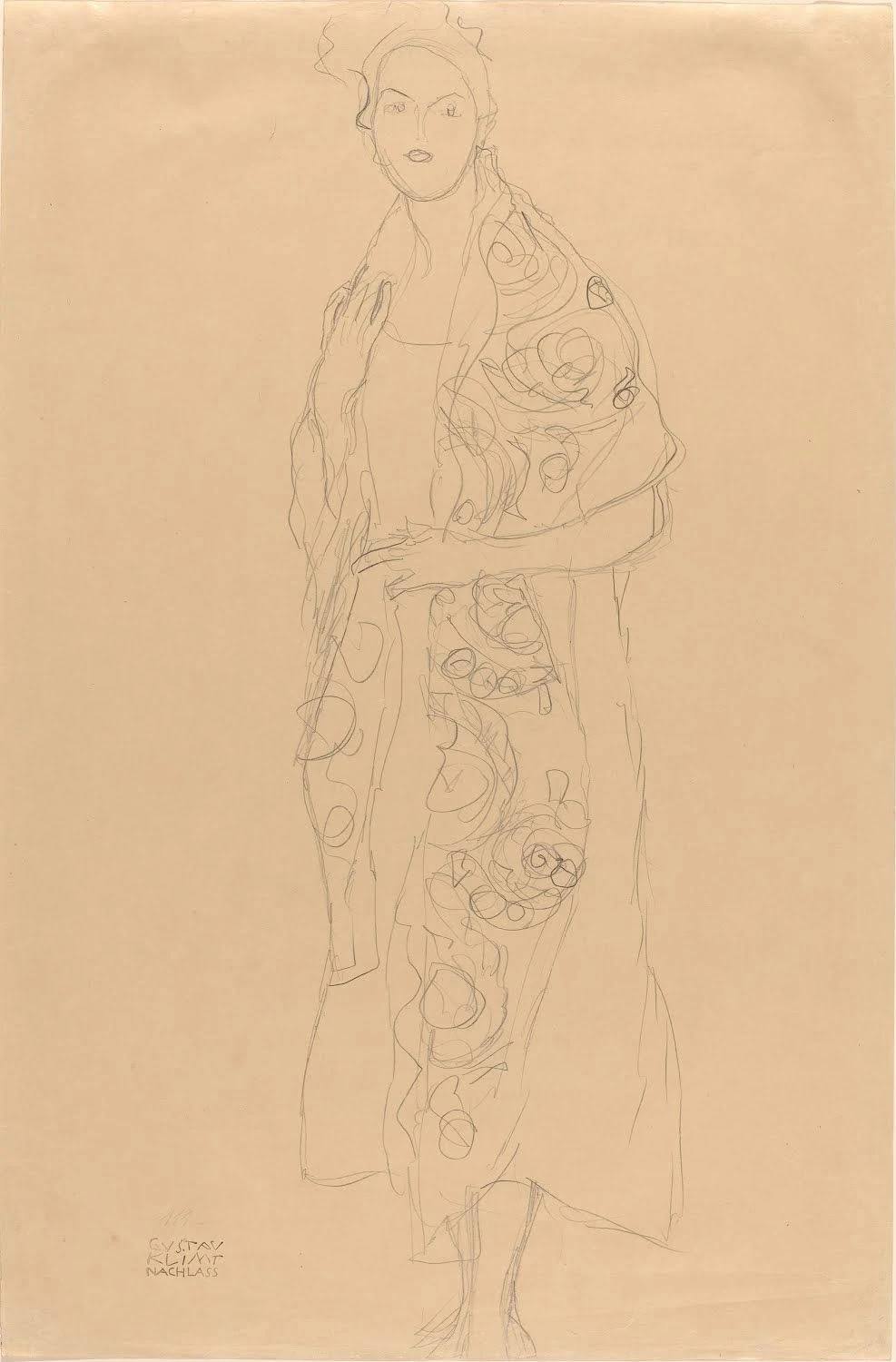 Gustav Klimt - Portrait of a Woman C Poster 1905 Gustav Klimt Portrait of a Woman C 1905 Poster PrintOvly