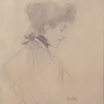 Gustav Klimt Portrait of a Young Lady 1905 Poster PrintOvly