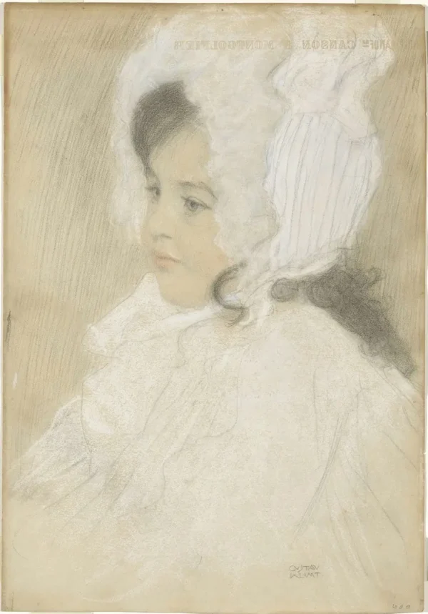 Gustav Klimt Portrait of a Child (Marie Moll) 1905 Poster PrintOvly