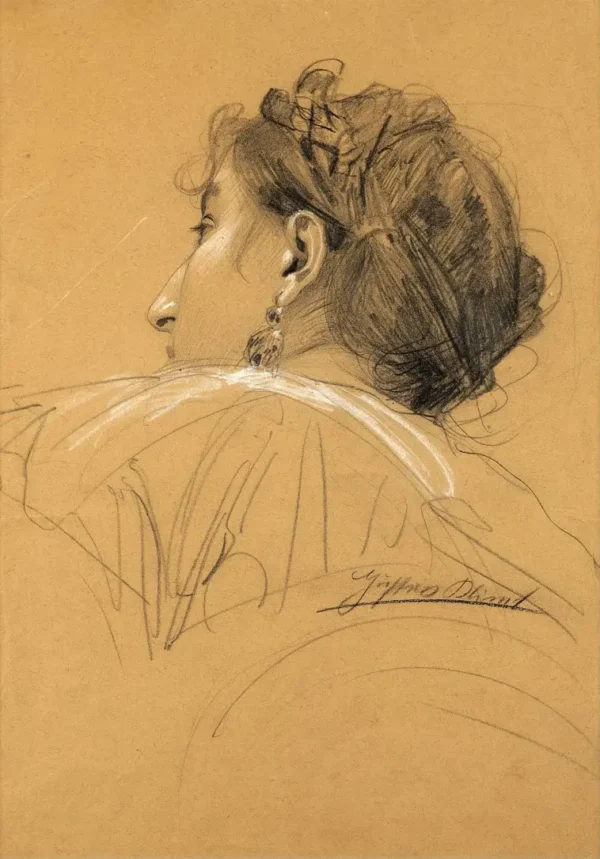 Gustav Klimt Portrait of Women 1905 Poster PrintOvly