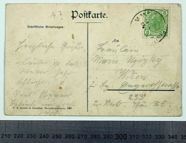 Gustav Klimt Postcard at Lake Attersee to Maria Ucicka in Vienna Undated Propably 1905 Poster PrintOvly
