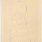 Gustav Klimt Profile of Clothed Pregnant Woman with Her Face Turned to the Viewer (Study for Hope Ii) 1905 Poster PrintOvly
