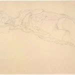 Gustav Klimt Reclining Nude (1905) Poster PrintOvly
