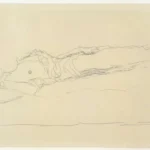 Gustav Klimt Reclining Nude (1905 Copy 2) Poster PrintOvly