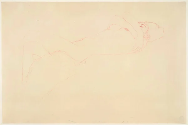 Gustav Klimt Reclining Nude C 1905 Poster PrintOvly