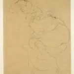 Gustav Klimt Reclining Seminude Arms Crossed Behind Her Head (Study for the Virgin) 1905 Poster PrintOvly