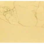 Gustav Klimt Reclining Nude Turned to the Left Masturbating 1905 Poster PrintOvly