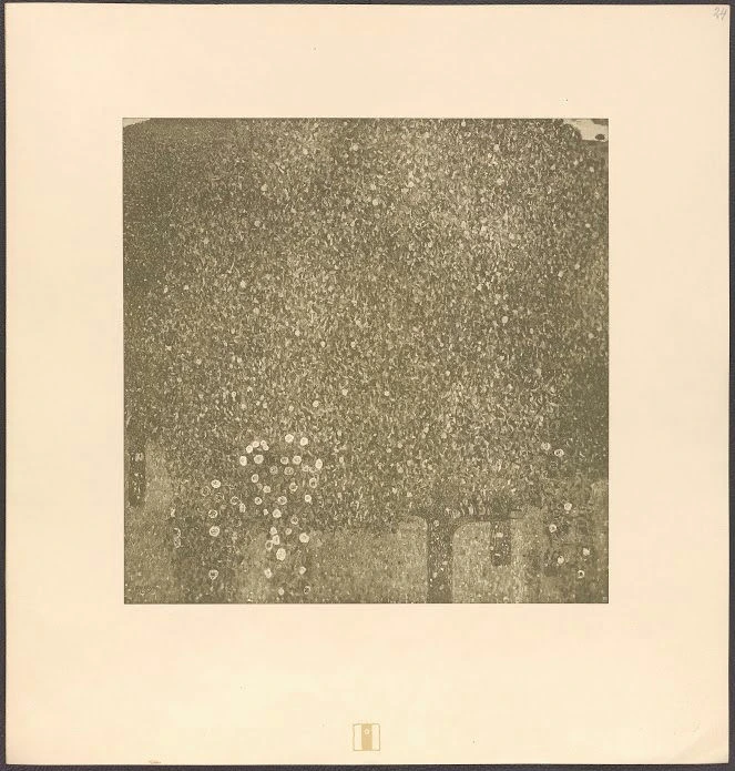 Gustav Klimt - Roses under Trees 24 of Gustav Klimt Poster 1905 Gustav Klimt Roses under Trees 24 of Gustav Klimt 1905 Poster PrintOvly