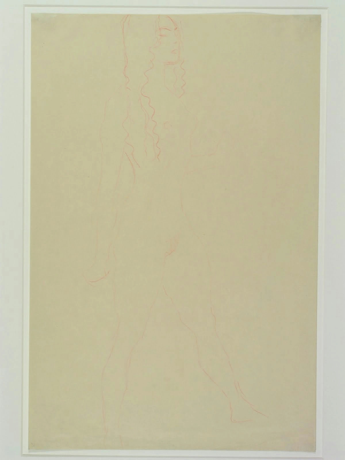 Gustav Klimt - Schreitende Undatiert Poster 1905 Gustav Klimt Schreitende Undatiert 1905 Poster PrintOvly