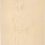Gustav Klimt Seated Girl Seen From the Front (Study for the Portrait Mäda Primavesi) 1905 Poster PrintOvly
