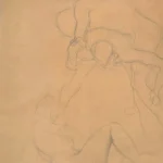 Gustav Klimt Seated Nude Men Wrestling (Study for Medicine ) 1905 Poster PrintOvly