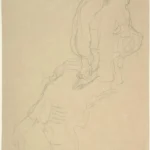 Gustav Klimt Seated Woman Facing Left (Study for the Portrait Fritza Riedler) 1905 Poster PrintOvly