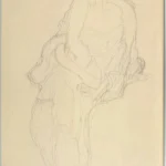 Gustav Klimt Sitting Woman with Legs Crossed (Study for the Portrait Amalie Zuckerkandl) 1905 Poster PrintOvly