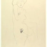Gustav Klimt Standing Nude 1905 Poster PrintOvly