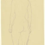 Gustav Klimt Standing Nude Seen From Behind (Study for the Virgin) 1905 Poster PrintOvly