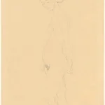 Gustav Klimt Standing Pregnant Woman (Study for Hope Ii) 1905 Poster PrintOvly