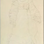 Gustav Klimt Standing Woman (Study for an Unrealized Portrait of Magda Mautner Von Markhof) 1905 Poster PrintOvly