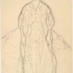 Gustav Klimt Standing Woman (Study for the Portrait Eugenia Primavesi) 1905 Poster PrintOvly