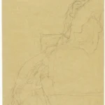 Gustav Klimt Study for a Portrait of a Seated Woman 1905 Poster PrintOvly