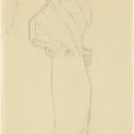Gustav Klimt Study for a Portrait of a Woman Facing Right 1905 Poster PrintOvly