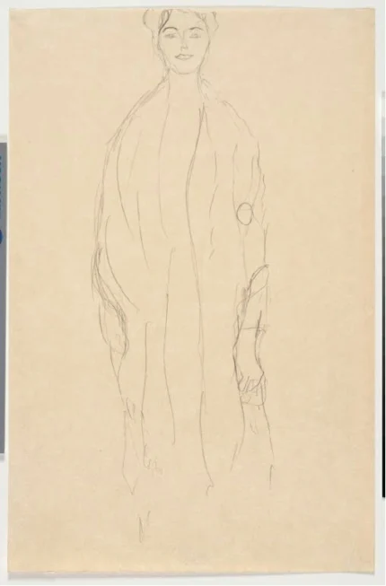 Gustav Klimt Study for the Portrait of Margarethe Constance Lieser 1905 Poster PrintOvly