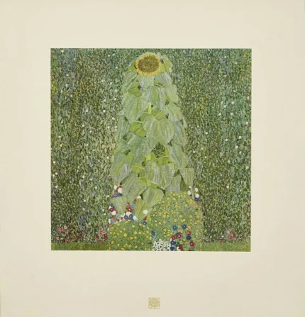 Gustav Klimt Sunflower Print From the Von Gustav Klimt Ed by the Art Publisher Hugo Heller 1905 Poster PrintOvly