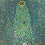 Gustav Klimt Sunflower Poster 1905 Wall Art Painting