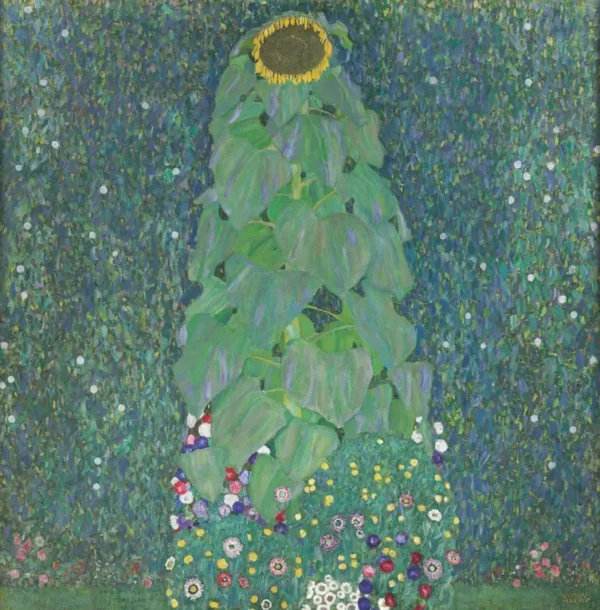 Gustav Klimt Sunflower 1905 Poster PrintOvly