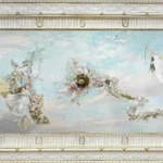 Gustav Klimt The Ceiling Painting Spring in the Salon of the Empress Hermesvi Poster 1905 Wall Art Painting