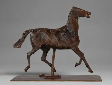 Edgar Degas Horse Trotting the Feet Not Touching the Ground 1881 Poster PrintOvly