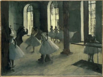 Edgar Degas La Répétition au Foyer de la Danse 180 1872 Poster PrintOvly
