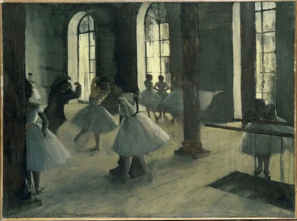 Edgar Degas - La Répétition au Foyer de la Danse 180 Poster 1872 Edgar Degas La Répétition au Foyer de la Danse 180 1872 Poster PrintOvly