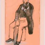Edgar Degas Seated Violin Player 1872 Poster PrintOvly