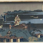 Katsushika Hokusai Katsushika Abe No Nakamaro Kijkend Naar de Maan Poster 1833–1837 Wall Art Painting