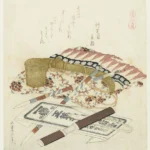 Katsushika Hokusai Katsushika Goederen Uit Arima Poster 1822 Wall Art Painting