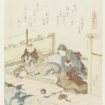 Katsushika Hokusai Katsushika Greppel Schelp Poster 1821 Wall Art Painting
