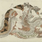 Katsushika Hokusai Katsushika Liefdespaar en Ratten Poster 1816 Wall Art Painting