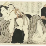 Katsushika Hokusai Katsushika Vrouw met Kind Poster 1815–1823 Wall Art Painting