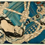 Katsushika Hokusai Kusunoki Tamonmaru Masashige and Yao No Bettō Tsunehisa From an Untitled Warriors in Combat Poster 1833–1835 Wall Art Painting