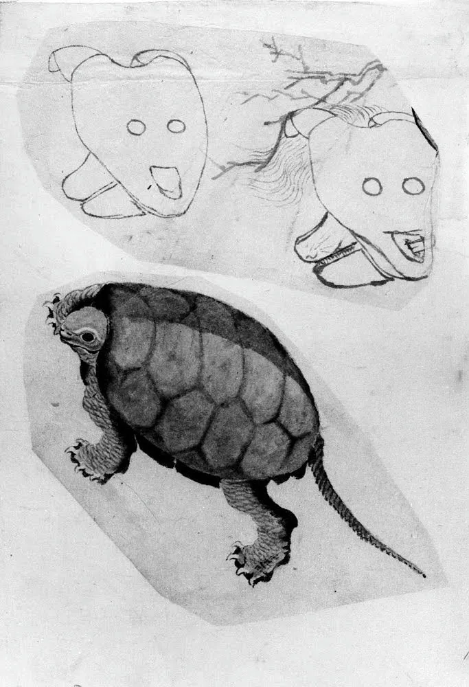 Katsushika Hokusai Drawings 18th–19th century Katsushika Hokusai Drawings 18th 19th Poster 1830 Wall Art Painting - Image 1