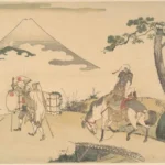 Katsushika Hokusai Fuji Tohō the Top of Mount Fuji Ca Poster 1800 Wall Art Painting