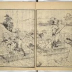 Katsushika Hokusai Illustrated Books (1833) Poster Wall Art Painting