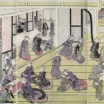 Katsushika Hokusai Interior of a Brothel in Yoshiwara Around Poster 1811 Wall Art Painting