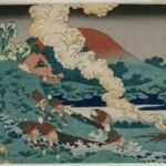 Katsushika Hokusai Poem by Kakinomoto No Hitomaro From the One Hundred Poems by One Hundre Poster 1849 Wall Art Painting