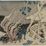 Katsushika Hokusai Poem by Minamoto No Muneyuki From the One Hundred Poems by One Hundred Poster 1849 Wall Art Painting