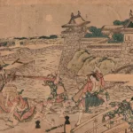 Katsushika Hokusai Kanadeon Chushingura Act Poster 1806 Wall Art Painting