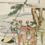 Katsushika Hokusai Mitsuke Circa Poster 1810 Wall Art Painting
